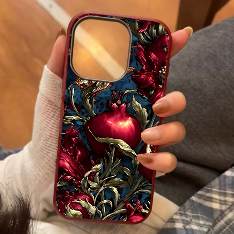 Phone Accessories Aesthetic - Vintage Granatapfel TPU Kunst Handyhülle für