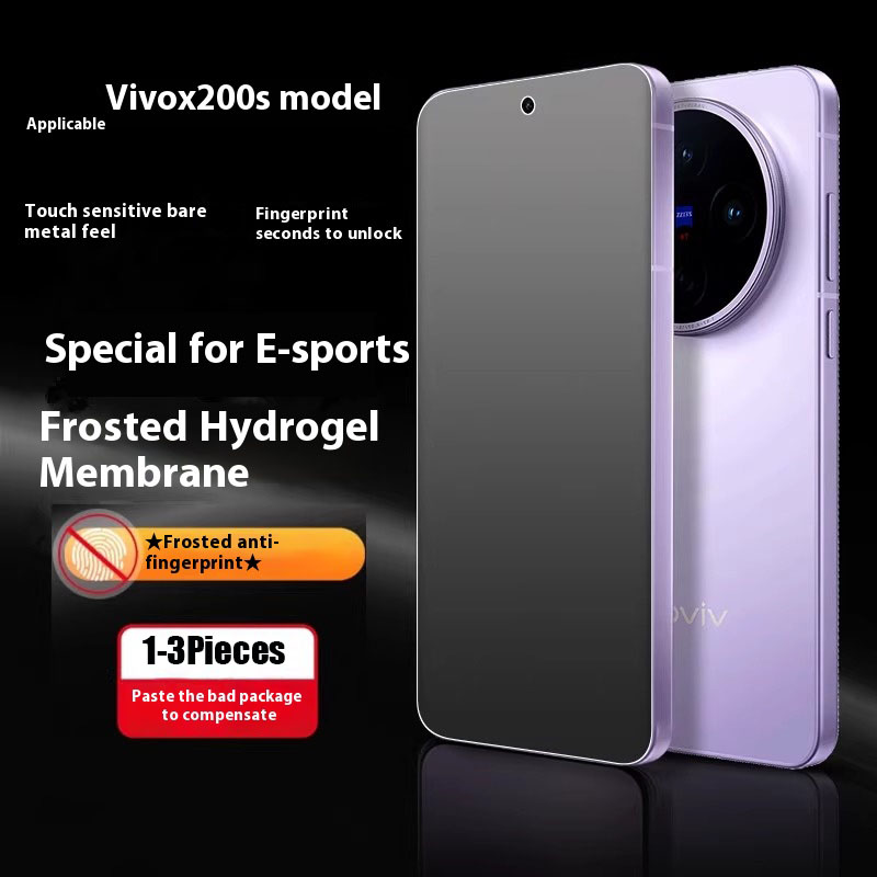 Vivo X200 - 3-teilige, vollflächige, matte Hydrogelfolie für vivo