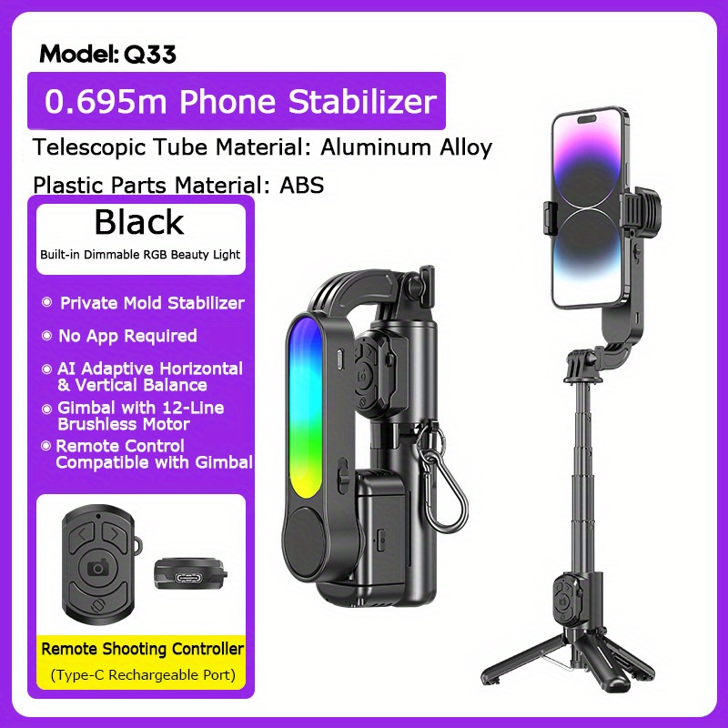 Q33 Smart Stabilizer Telefon S – Selfie Stick Tripod Bewertung und Preis
