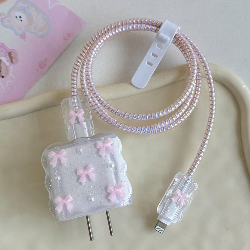 Transparente rosa 3D-Schleife  – Phone Accessories Aesthetic Bewertung und Preis