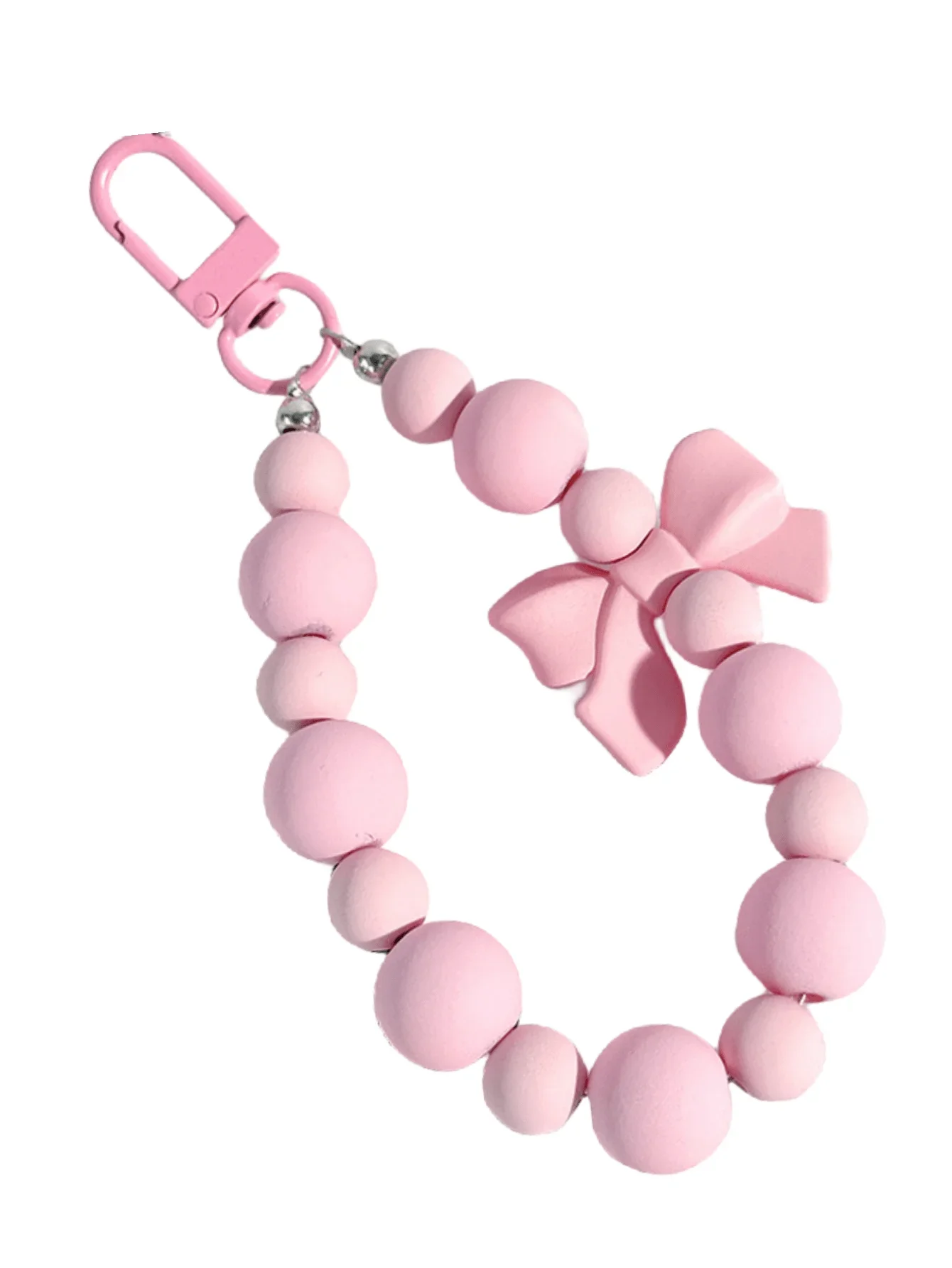 1 Stück Rosa Perlen-Schleifen- – Phone Accessories For Teens Bewertung und Preis